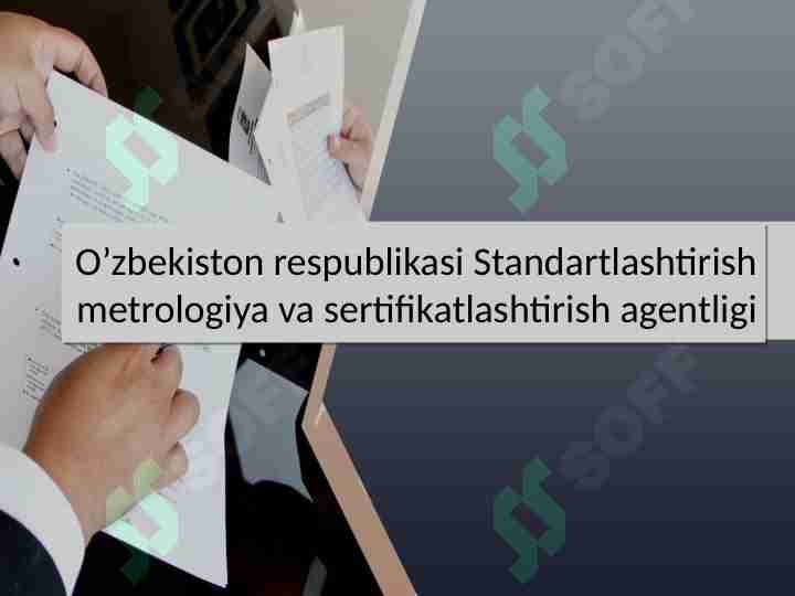 O’zbekiston respublikasi Standartlashtirish metrologiya va sertifikatlashtirish ilmiy tadqiqot instituti