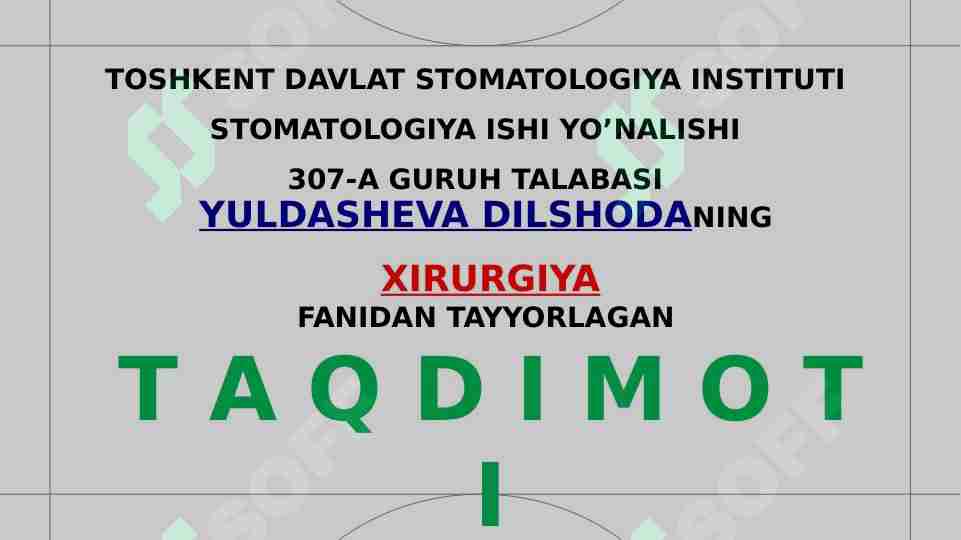 PASTKI VA YUQORI JAG' SUYAKLARINING SINISHI