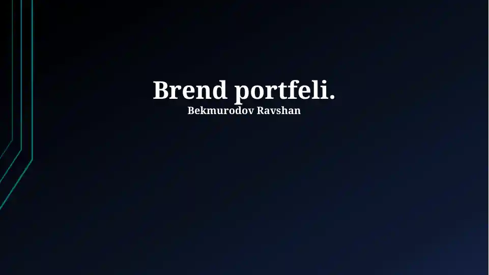 Brend portfeli