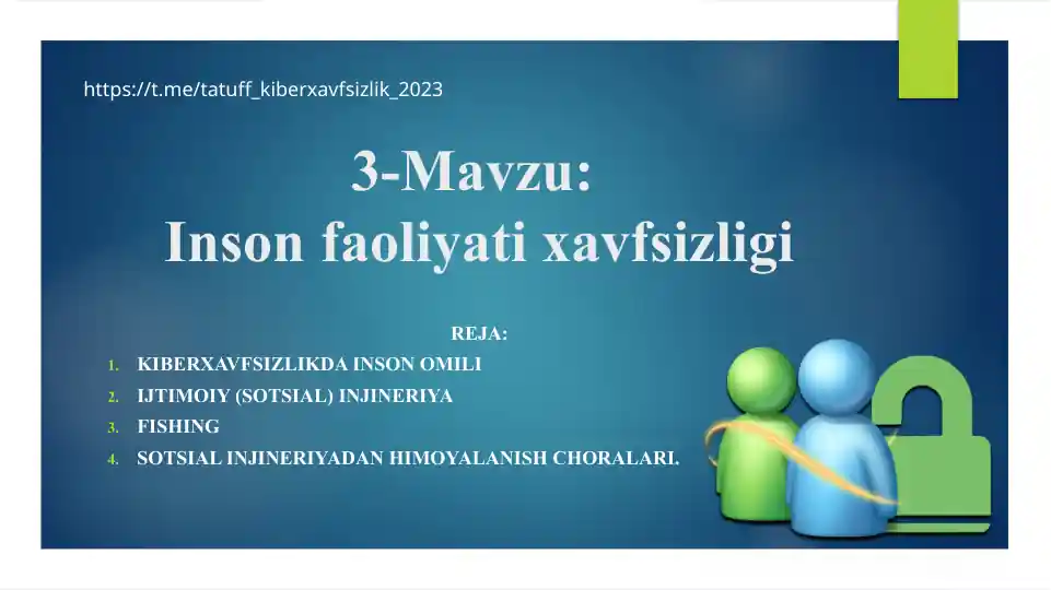 Kiberxavfsizlikda inson omili