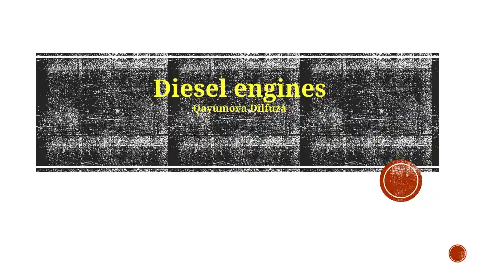 Diesel engines