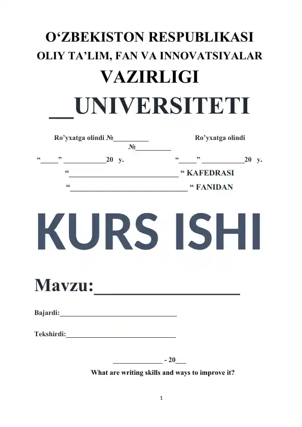 kurs-ishlari-pedagogika-improve-writing-skills-kurs-ishi