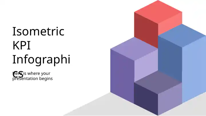 Isometric KPI Infographics