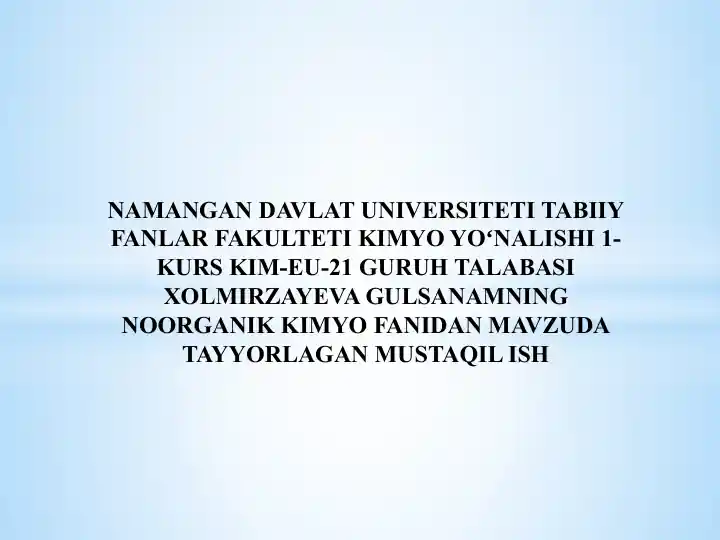 Nitrid gidrozink gidroksilamin azit kislotasi