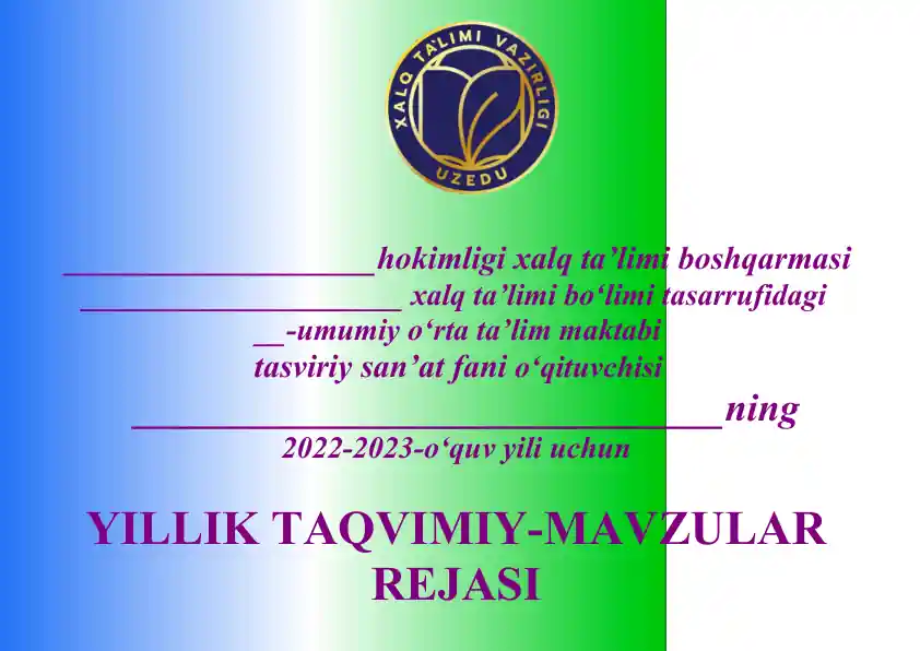 Tasviriy san’at fani darsi "Rangtasvirda natyurmort chizish bosqichlari"