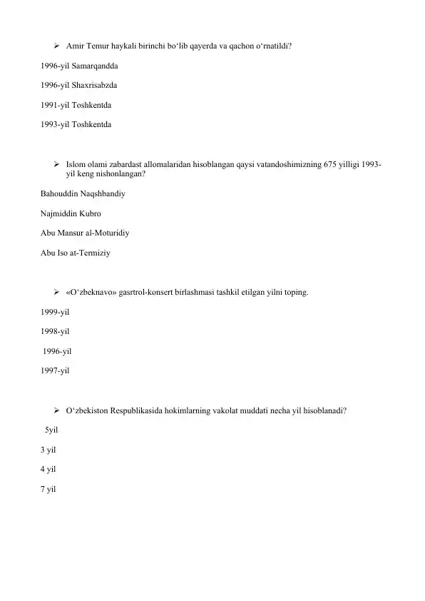 Uzbekiston Respublikasi Tarih Manzaralari