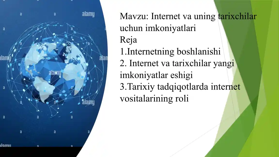 Internet va uning tarixchilar uchun imkoniyatlari