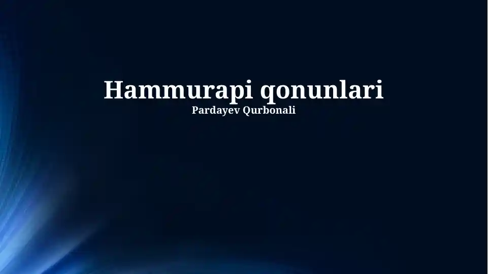 Hammurapi qonunlari