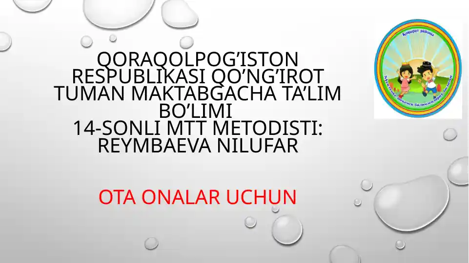 Bolalar Tarbiyasi