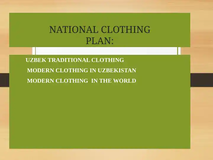 Uzbek Traditional Clothing
