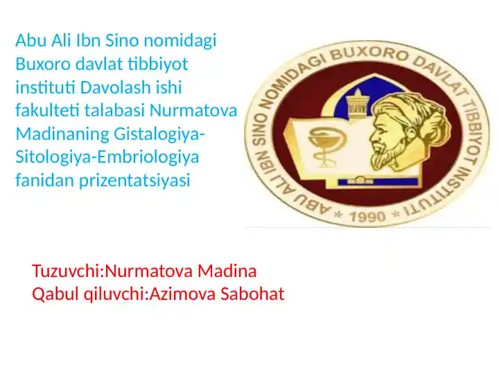 Apoptoz - bu tartibli programmalashtirilgan hujayra o'limining bir turi