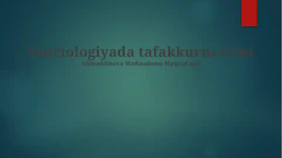 Kognitiv buzilishlarni baholash