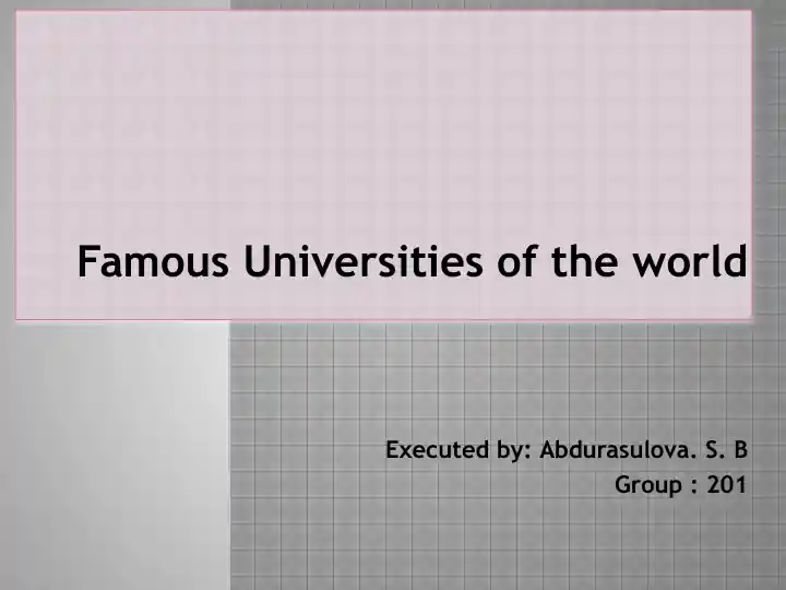 University of Oxford