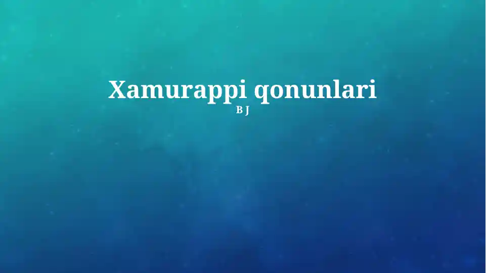 Xamurappi qonunlari