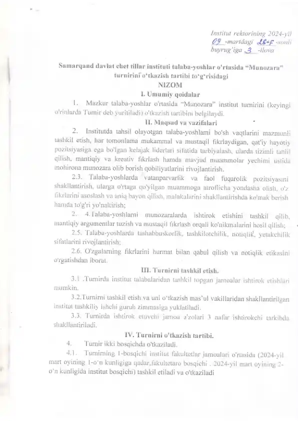 "Munozara Turniri Nizomi"