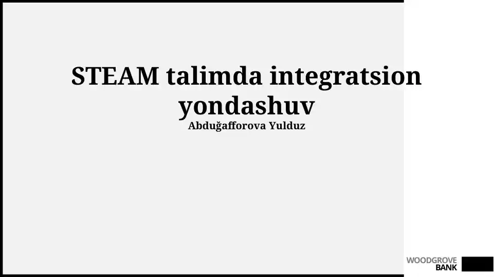 taqdimotlar-pedagogika-steam-talimda-integratsion-yondashuv