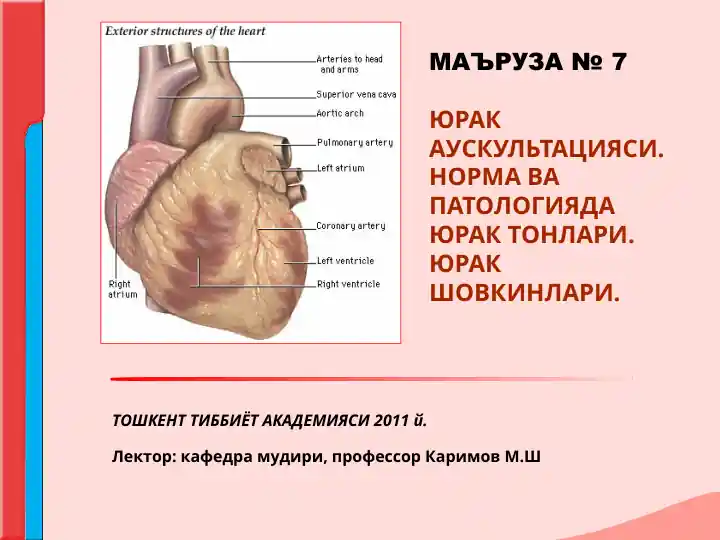 Yurak auskultatsiyasi