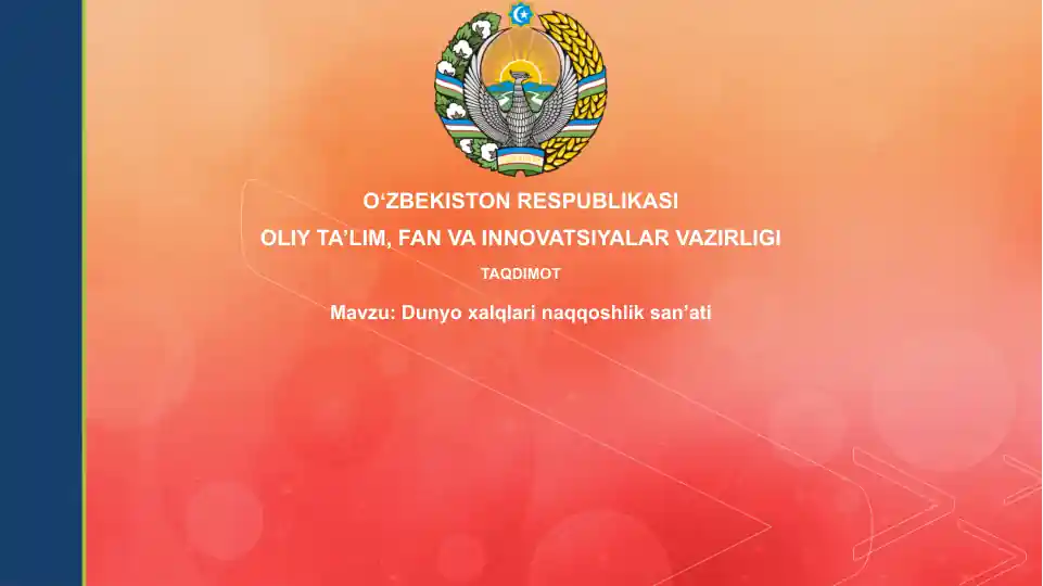 Dunyo xalqlari orasida rangtasvir san'ati