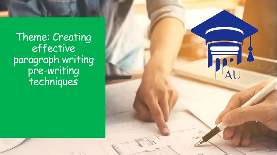 Creating effective paragraph writing pre-writing techniques