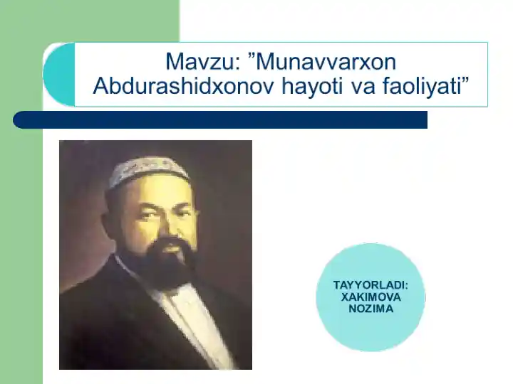 Munavvar Qori Abdurashidxonov