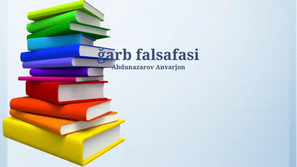 G'arb falsafasi