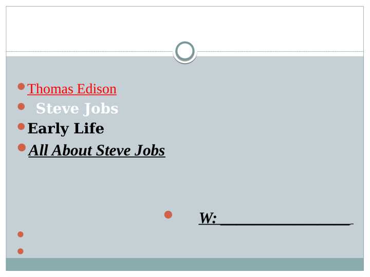 Thomas Edison   Steve Jobs Early Life All About Steve Jobs