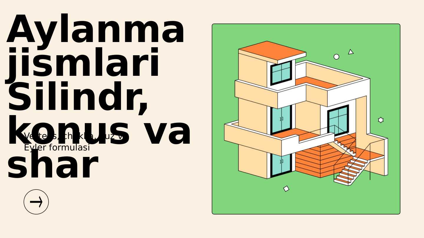 Aylanma jismlari Silindr, konus va shar (2)