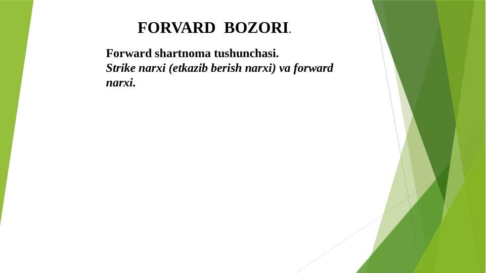 Forvard bozori