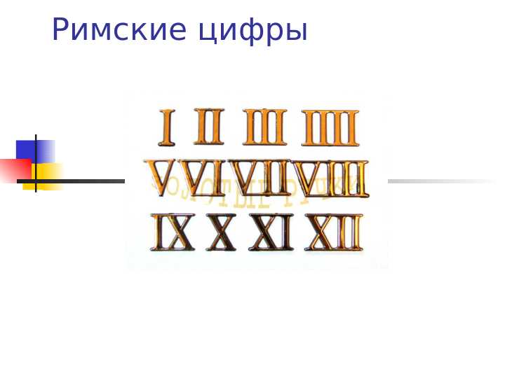 Римские цифры