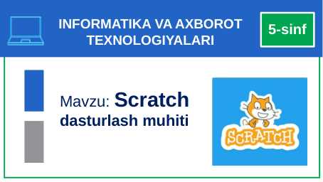 Scratch dasturlash muhiti Slayd