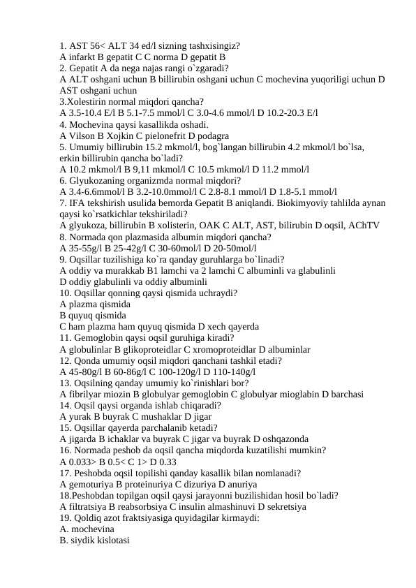 nutrisiologiya test