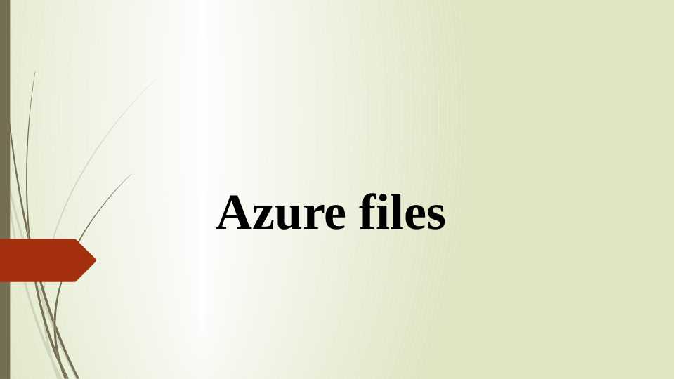 Azure files