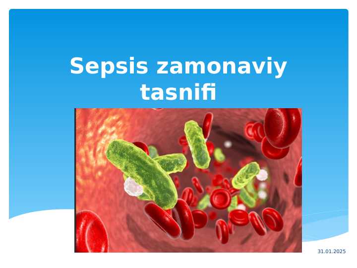 Sepsis zamonaviy tasnifi