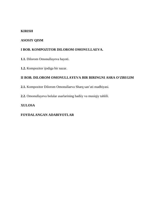 O’zbekistonda xizmat ko’rsatgan madaniyat xodimi, kompozitor Dilorom Omonullayeva