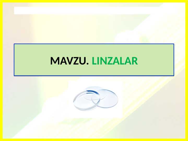 LINZALAR Tabiiy fan