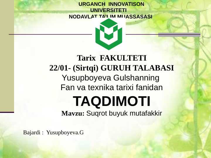 Suqrot buyuk mutafakkir