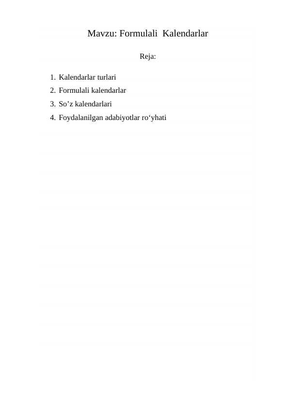 Kalendarlar Rasm Formulali Kalendarlar
