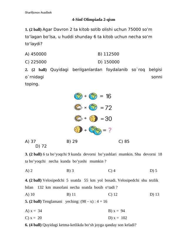 4-sinf olimpiada 2-qism.doc
