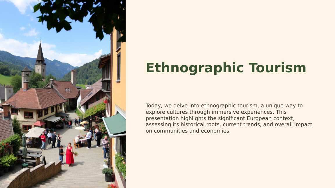 Assessment of the European experience of the development of ethnographic tourism