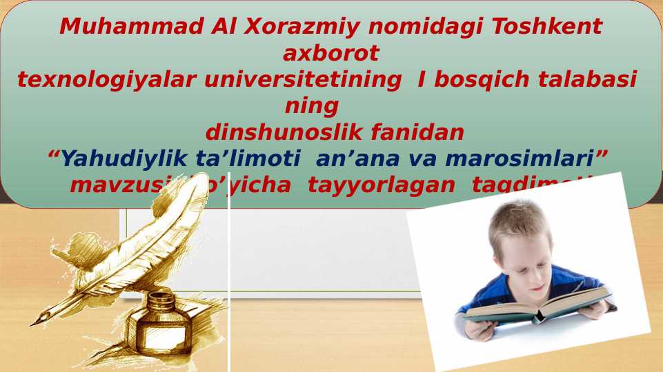 Yahudiylik ta’limoti an’ana va marosimlari