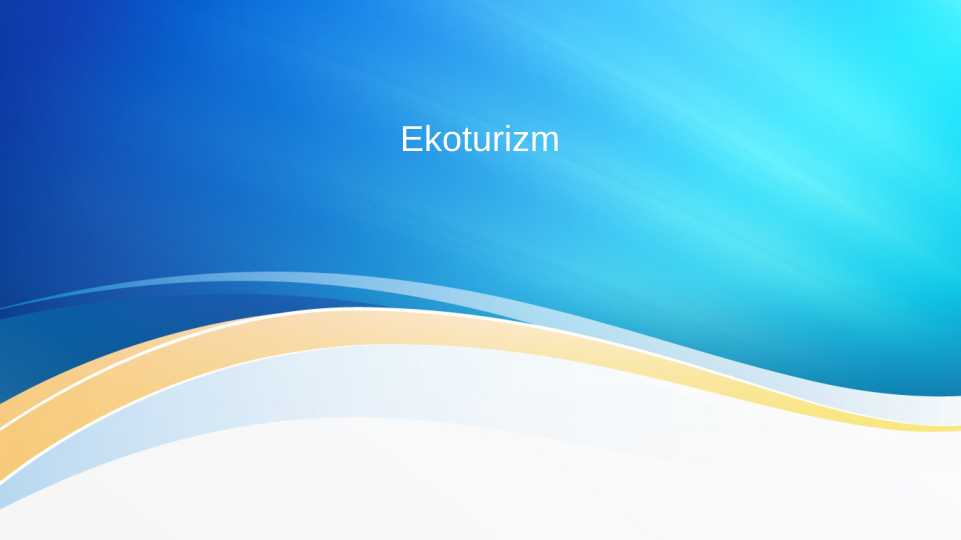 Ekoturizm
