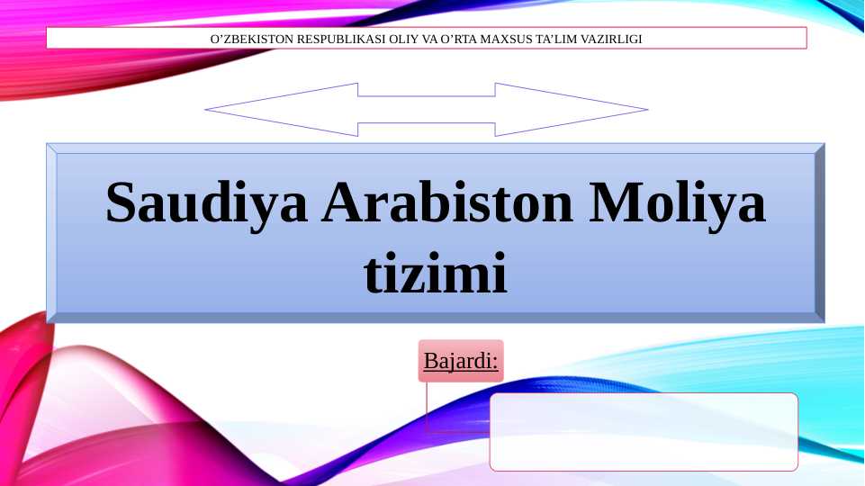 Saudiya Arabiston Moliya tizimi