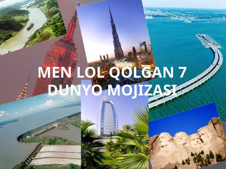 Dunyoning yetti moʻjizasi