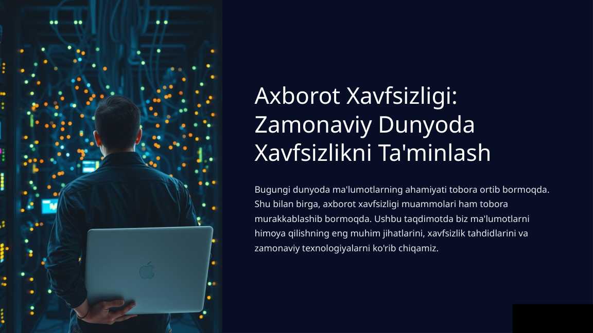 Axborot Xavfsizligi