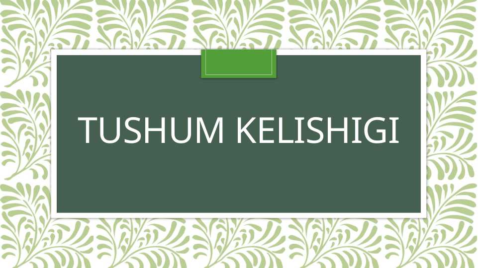 Tushum kelishigi