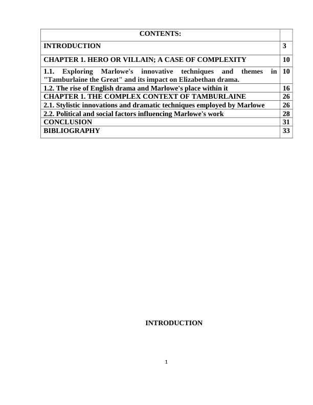 Christopher Marlowe and his work on Tumbulaine the Great