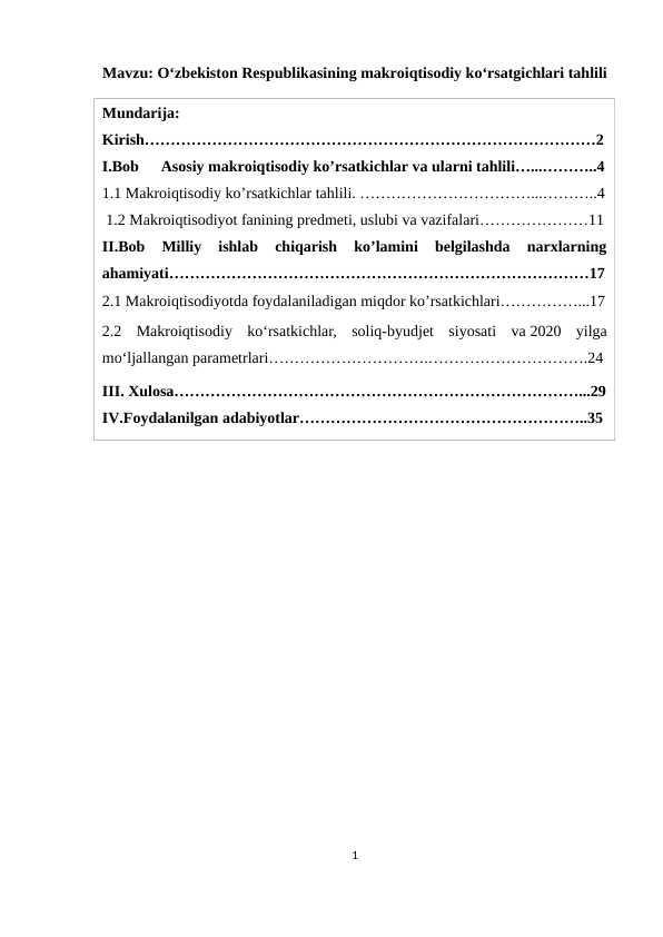 Oʻzbekiston respublikasining makroiqtisodiy koʻrsatgichlari tahlili.docx