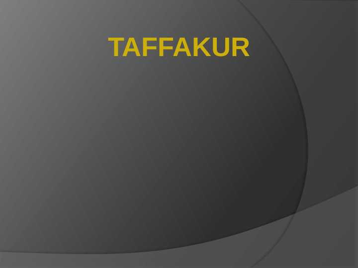 Tafakkur