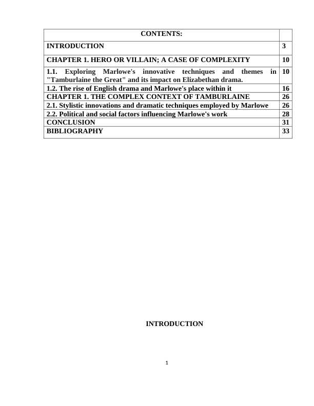 Christopher Marlowe and his work on Tumbulaine the Great
