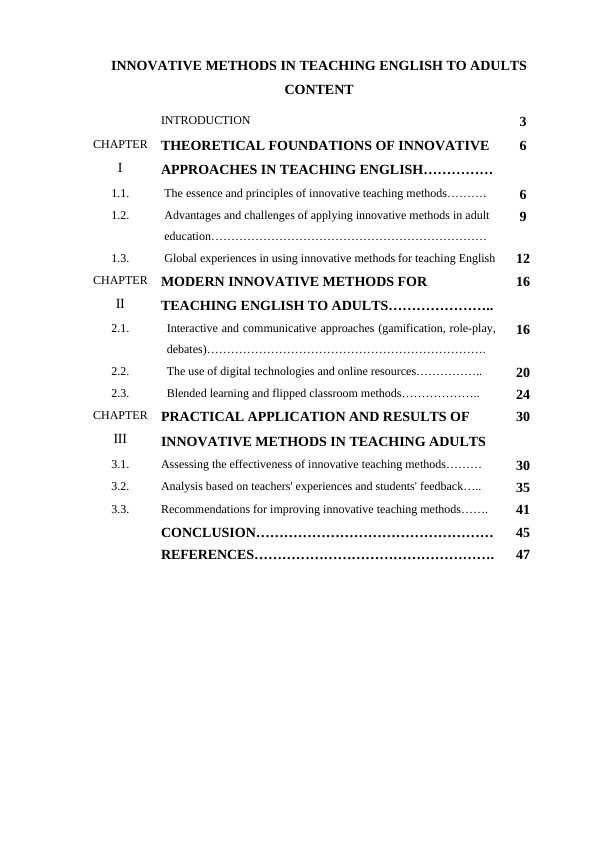 INNOVATIVE METHODS IN TEACHING ENGLISH TO ADULTS